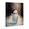 Stupell Industries Candy Cane Forest Ghost Canvas, design by Arlington Prints